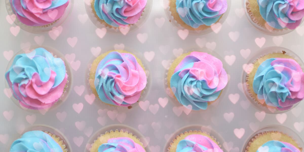 Gender Reveal Cupcakes