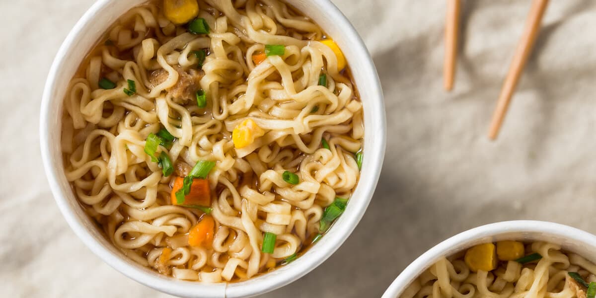 Instant Ramen Noodles in a Cup