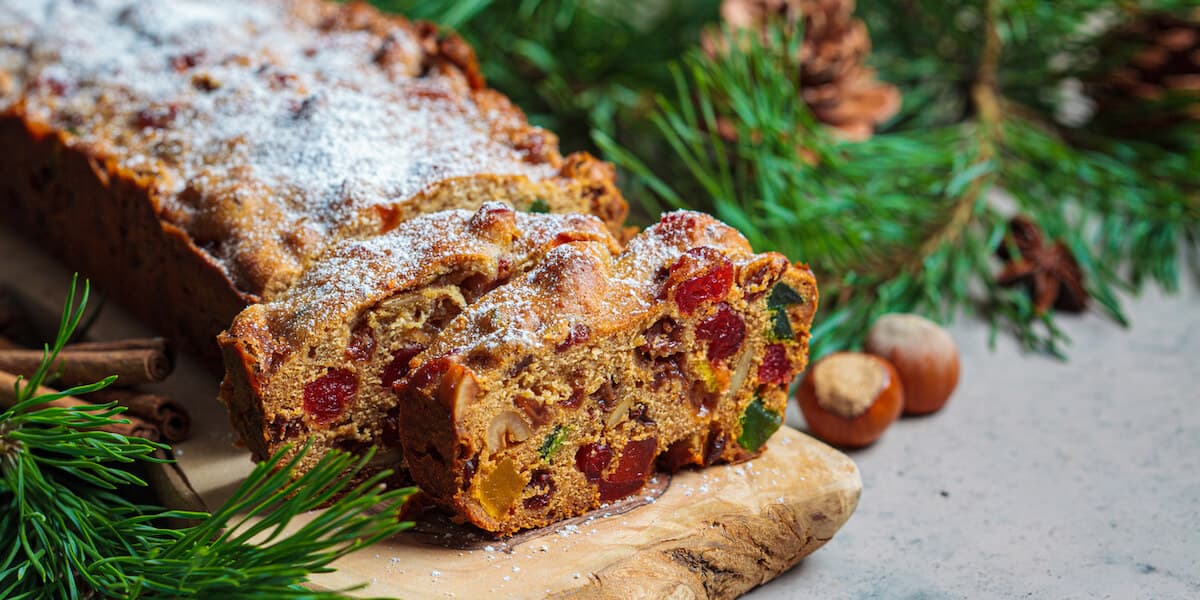 Traditional Christmas fruit cake