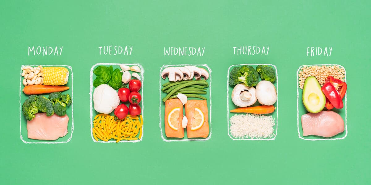 Weekly meal plan