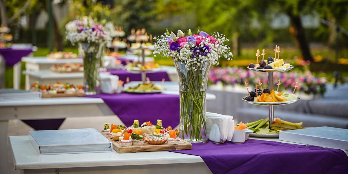 Wedding table setting